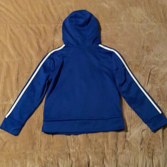 Adidas Boys 3 stripe Hoodie 
Sz: 8 Color: Blue- New without tags! - Picture 5 of 6